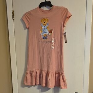 Polo by Ralph Lauren Light Pink Teddy Bear Dress